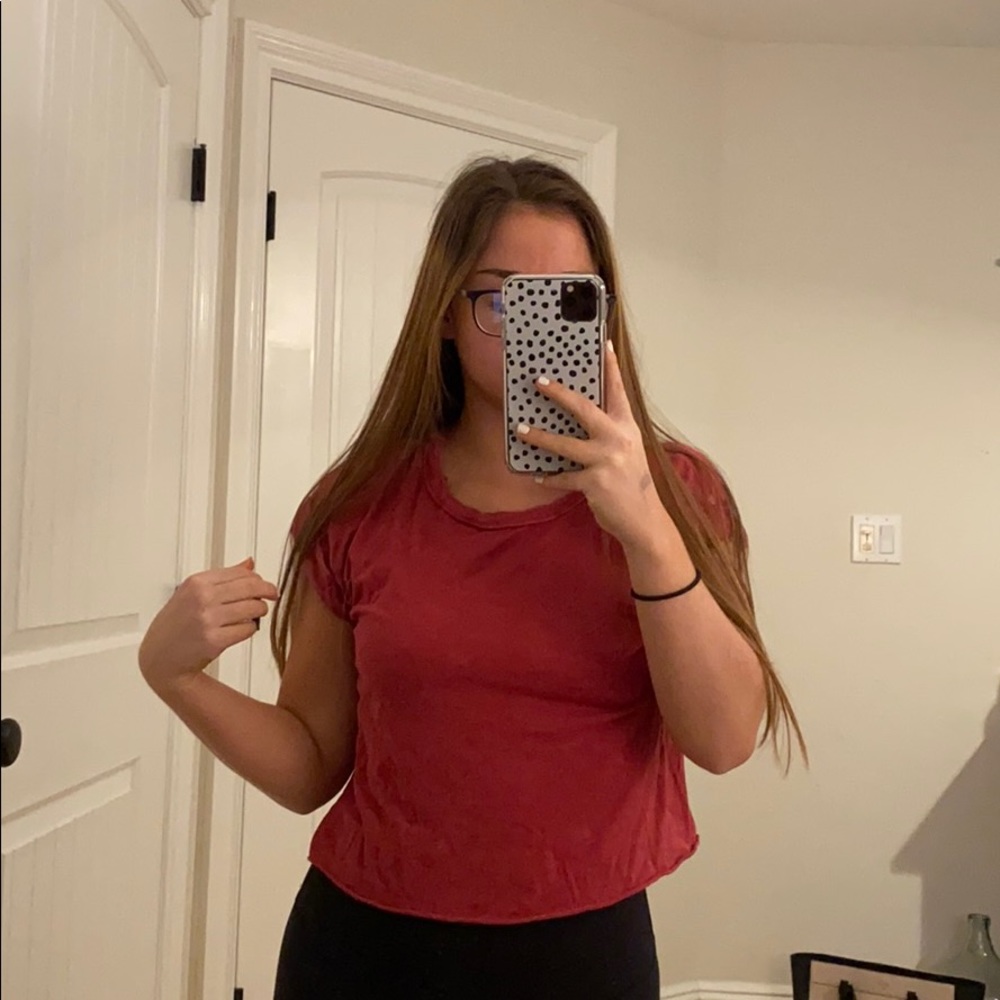 UO project social brand ashy red top